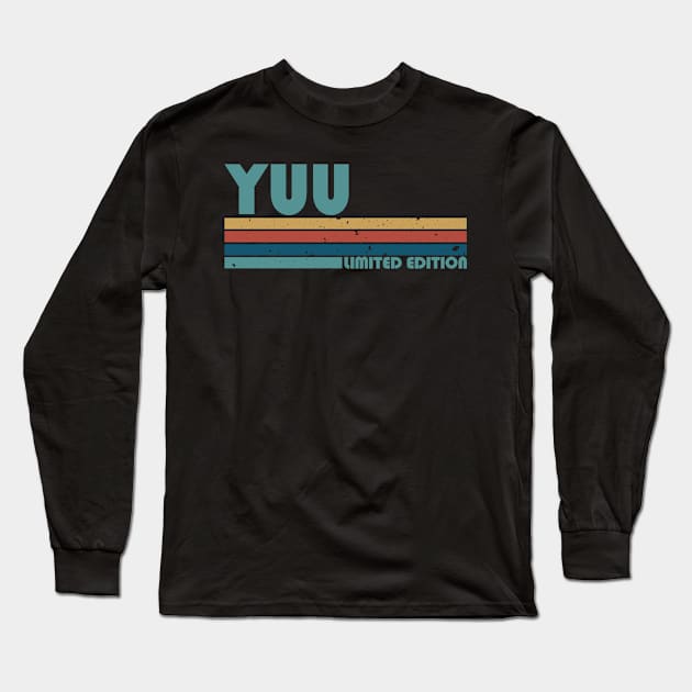 Proud Limited Edition Yuu Name Personalized Retro Styles Long Sleeve T-Shirt by Kisos Thass